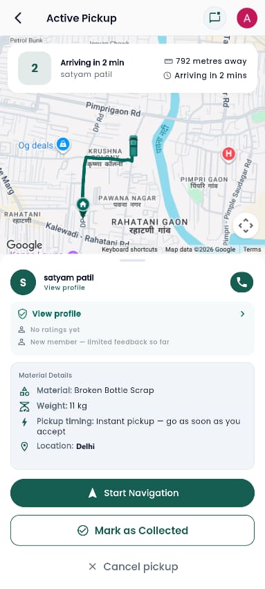 ScrapNetwork active pickup